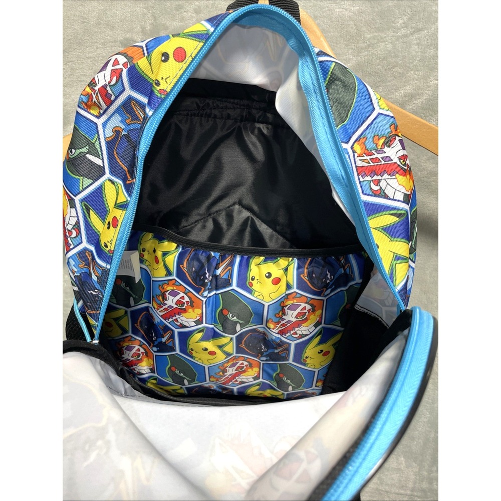 Pokemon Light Up Pokeball 17" Kids School Backpack With Pokemon Card Pack - Picture 3 of 5